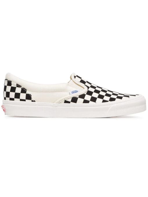 Vans black and white OG classic canvas slip on sneakers