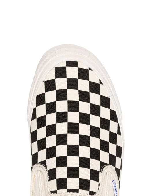 Vans black and white OG classic canvas slip on sneakers - Image 4