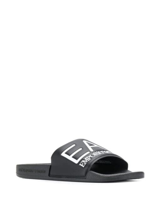 Ea7 Emporio Armani  embossed logo slides - Image 2