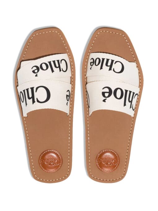 Chloé Woody logo strap slides - Image 4