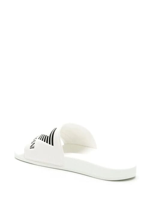 Ea7 Emporio Armani  logo-embossed faux-leather slides - Image 3