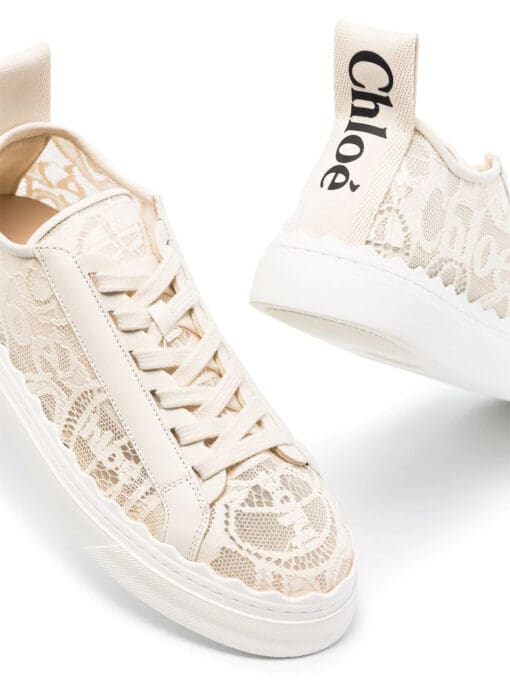 Chloé Lauren lace-detail sneakers - Image 2