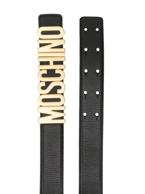 Moschino logo-plaque belt - Image 2