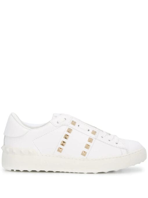 Valentino Garavani Rockstud-embellished low-top sneakers