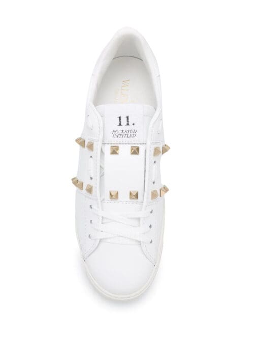 Valentino Garavani Rockstud-embellished low-top sneakers - Image 4