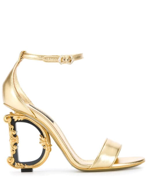 Dolce & gabbana 105 mm Keira baroque logo sandals