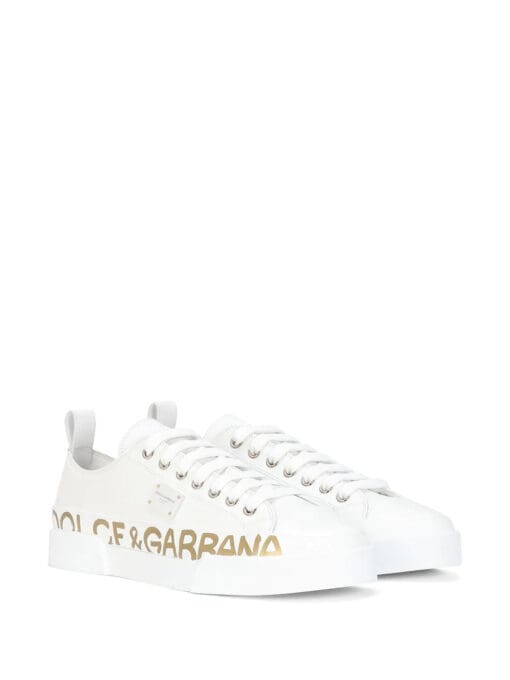 Dolce & gabbana logo-print low-top sneakers - Image 2