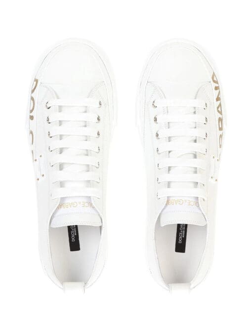 Dolce & gabbana logo-print low-top sneakers - Image 4