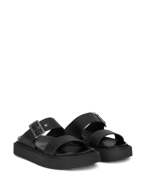 Giuseppe Zanotti  Livio double strap leather slides - Image 2