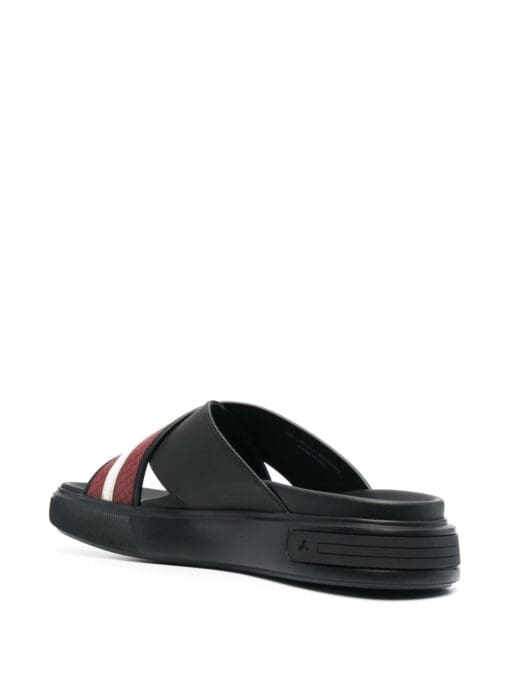 Bally  stripe-print flat slides - Image 3