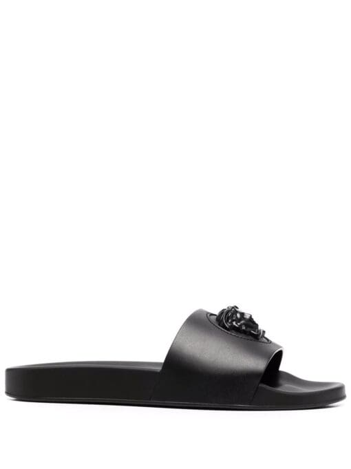 Versace  La Medusa leather slides