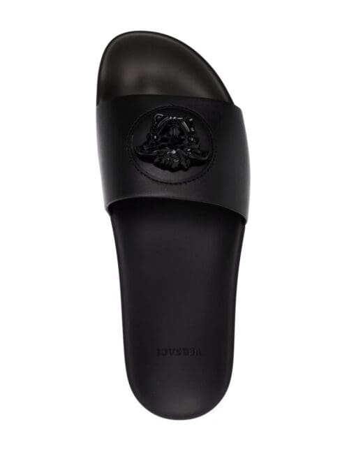 Versace  La Medusa leather slides - Image 4