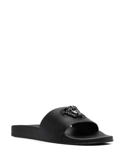 Versace  La Medusa leather slides - Image 2