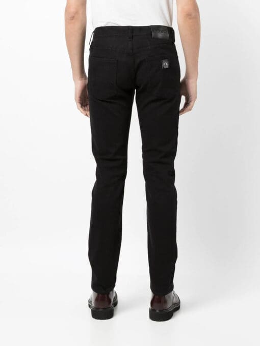 Armani Exchange logo-patch slim-fit jeans - Image 4