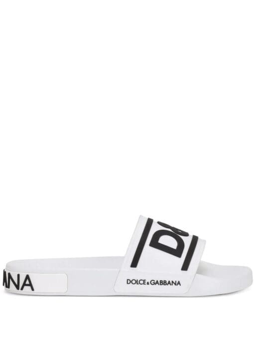 Dolce & Gabbana  logo-strap slides