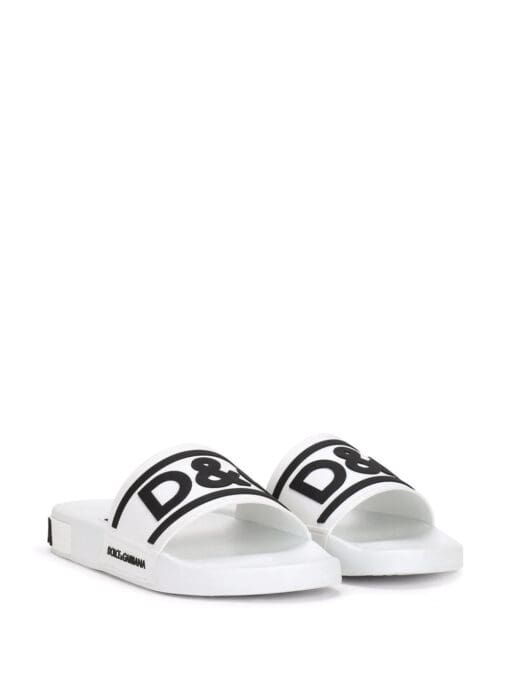 Dolce & Gabbana  logo-strap slides - Image 2