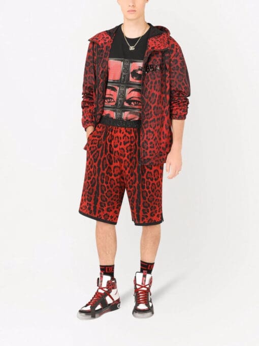 Dolce & Gabbana  leopard-print hooded jacket - Image 2