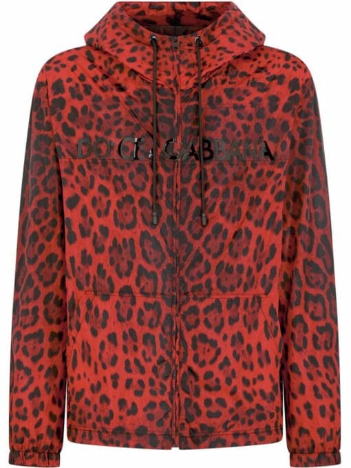 Dolce & Gabbana  leopard-print hooded jacket