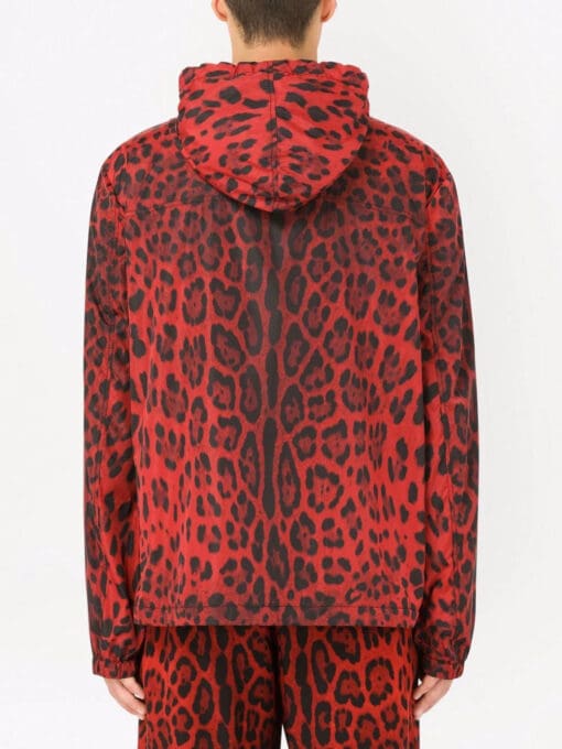 Dolce & Gabbana  leopard-print hooded jacket - Image 4