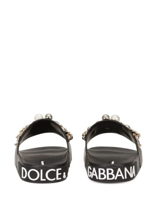 Dolce & Gabbana  stud-embellished slides - Image 3