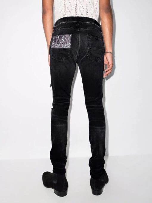 Amiri bandana-print skinny jeans - Image 3