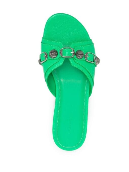 Balenciaga Cagole leather sandals - Image 4