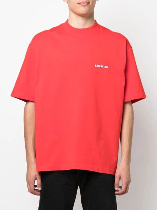 Balenciaga logo print regular-fit T-shirt - Image 4