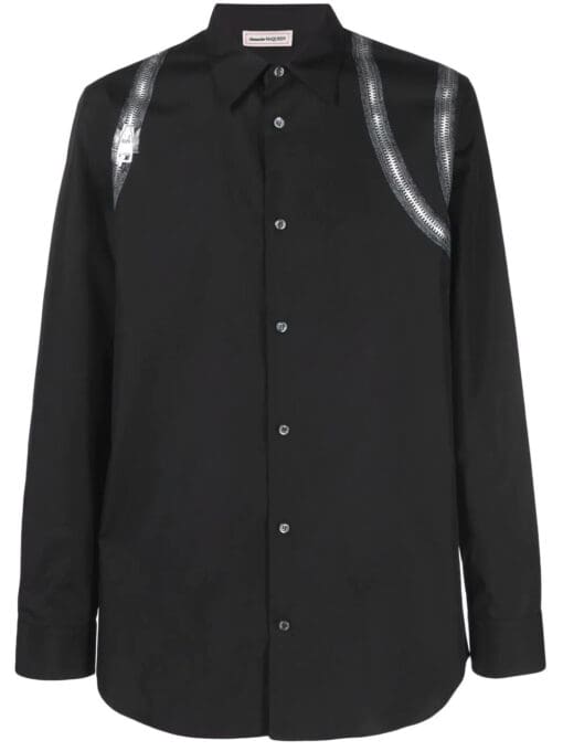 Alexander Mcqueen graphic-print cotton shirt