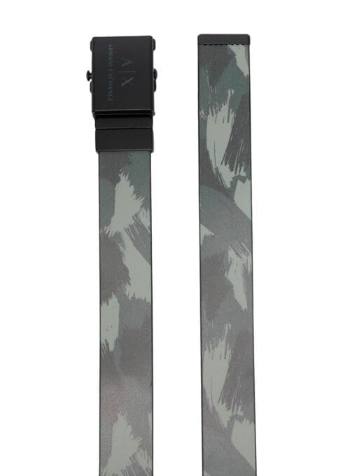 American Eagle camouflage leather logo-buckle belt - Image 2