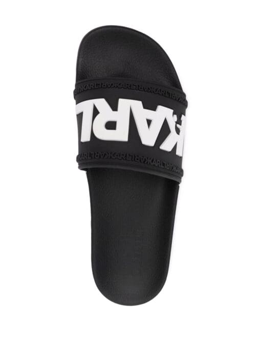 Karl Lagerfeld  logo slip-on slides - Image 4