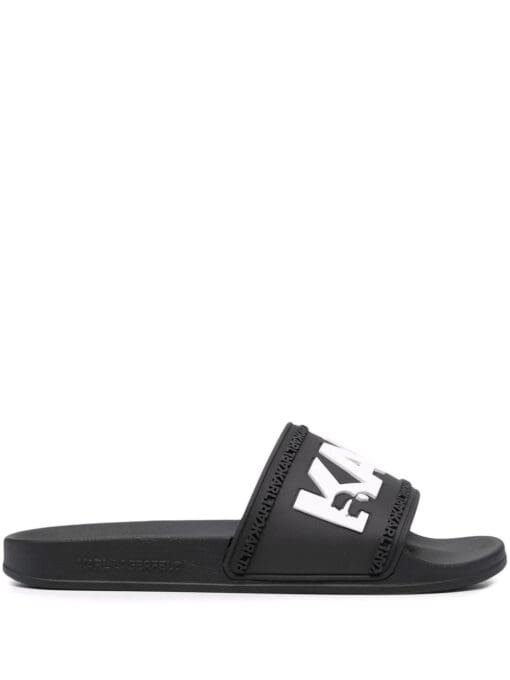 Karl Lagerfeld  logo slip-on slides