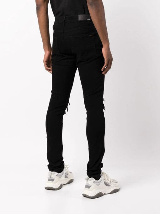 Amiri distressed ultra suede jeans - Image 4