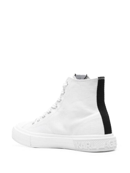 Karl Lagerfeld logo-print hi-top sneakers - Image 3