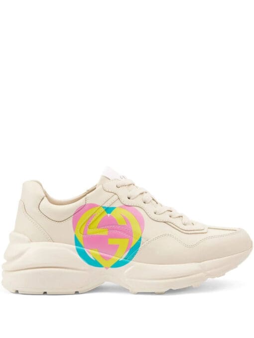 Gucci low-top Rhyton heart sneakers