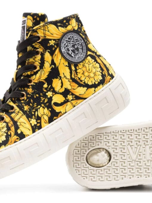 Versace baroque print high-top sneakers - Image 4