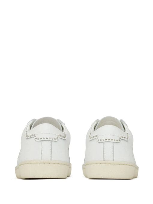 Saint Laurent studded low-top leather sneakers - Image 3