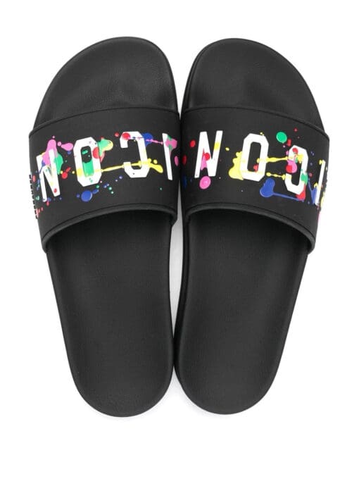 Dsquared2  slogan-print slides - Image 4