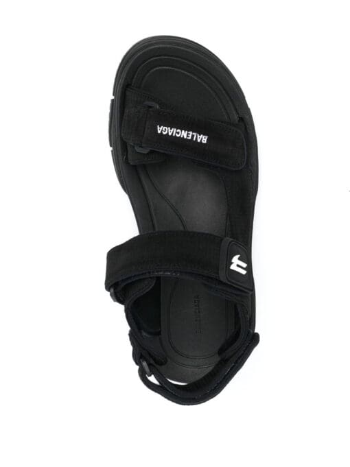 Balenciaga Tourist logo touch-strap sandals - Image 4