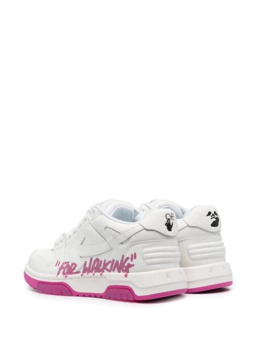 Off-white slogan-print lace-up sneakers - Image 3