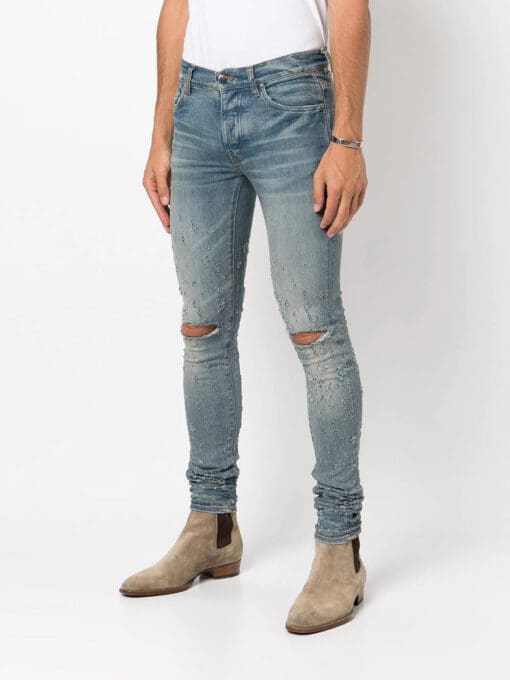 Amiri distressed skinny jeans - Image 3