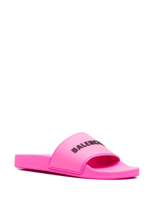 Balenciaga logo pool slide sandals - Image 2