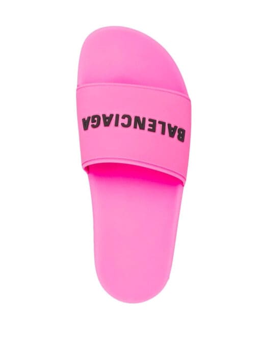 Balenciaga logo pool slide sandals - Image 4