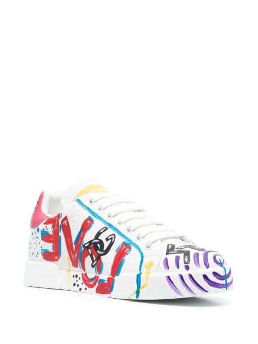 Dolce & gabbana  Portofino painted lace-up sneakers - Image 2