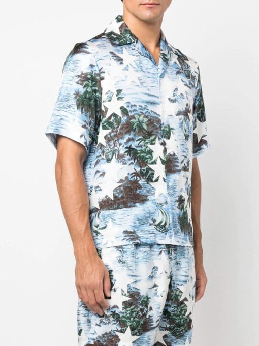 Amiri star-print short-sleeved silk shirt - Image 3