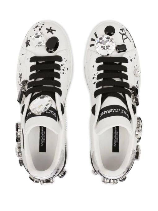 Dolce & gabbana  logo-print Portofino sneakers - Image 4