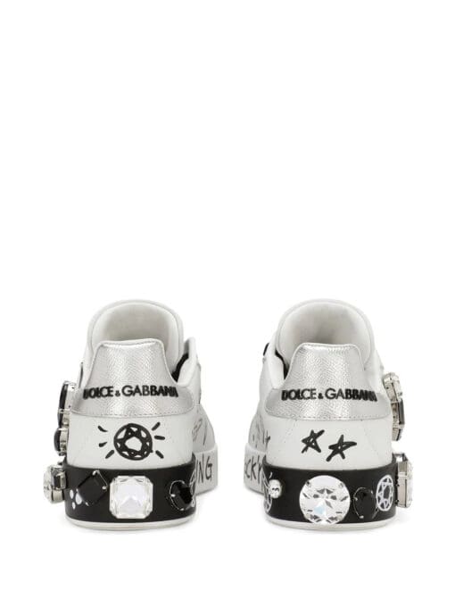 Dolce & gabbana  logo-print Portofino sneakers - Image 3