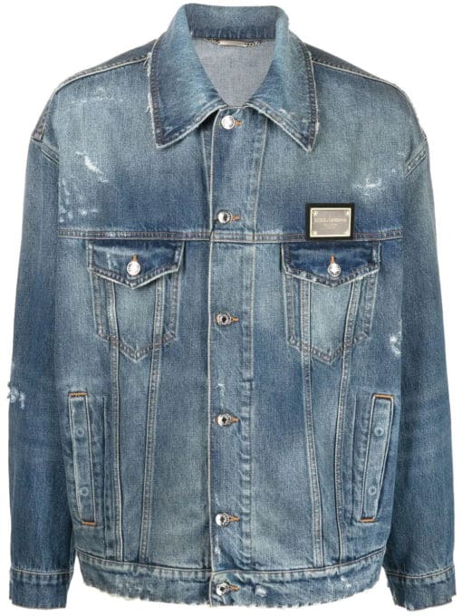 Dolce & Gabbana  Distressed denim jacket