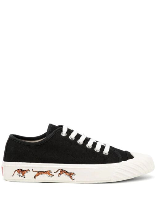 Kenzo tiger-print low-top sneakers.