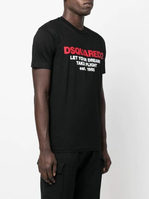 Dsquared2 slogan logo-print T-shirt - Image 3