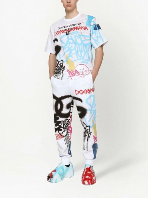 Dolce & gabbana  graffiti-print cotton T-shirt - Image 2